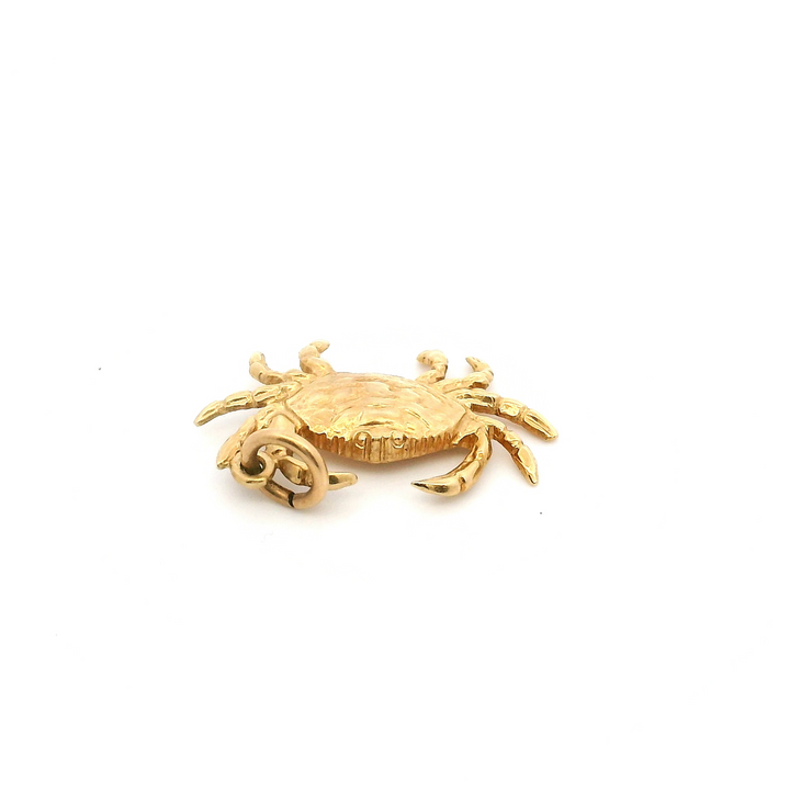 Estate 14K Yellow Gold Crab Charm