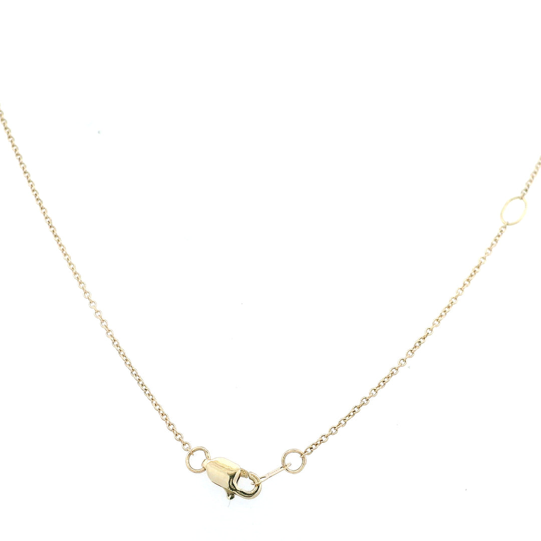 Estate 10K Yellow Gold 1.1MM Cable Chain Necklace