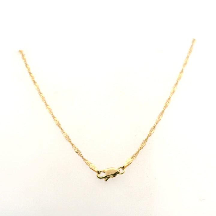 Contemporary 14kt Gold Rope Chain Necklace 20"