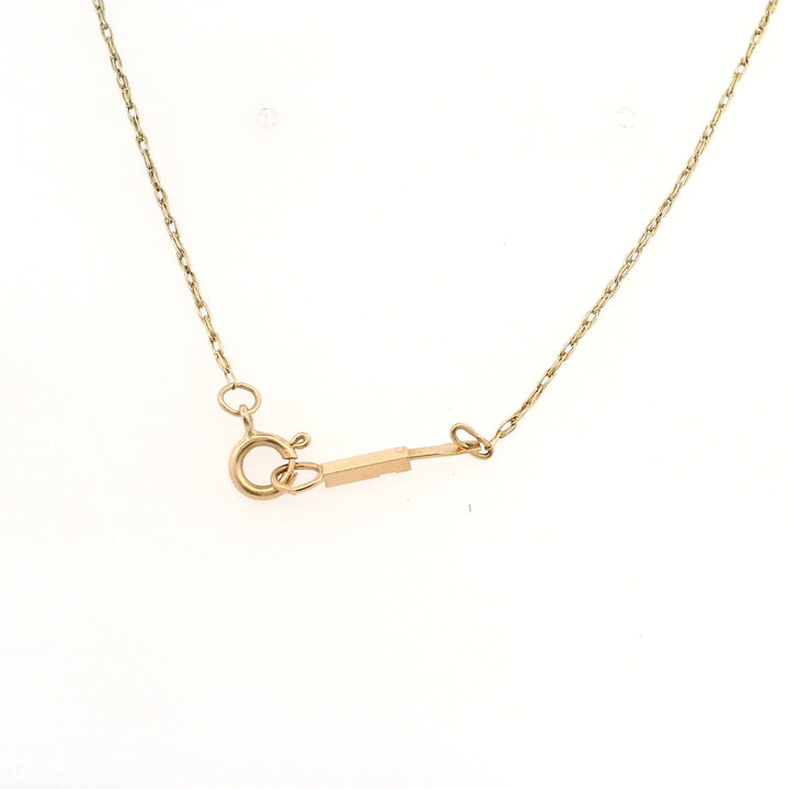 Estate 14K Yellow Gold Black Onyx & Gold Bead Necklace