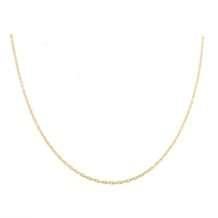 Estate 14K Yellow Gold 1.24MM Rope Chain Necklace