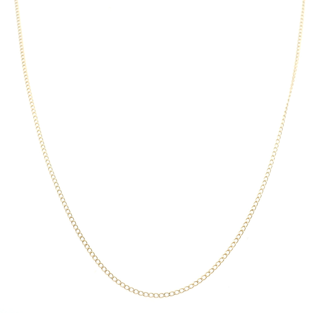 Estate 14K Yellow Gold 19" Cable Chain Necklace