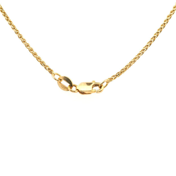 Estate 14K Yellow Gold 0.40CTW Three-Stone Diamond Drop Necklace