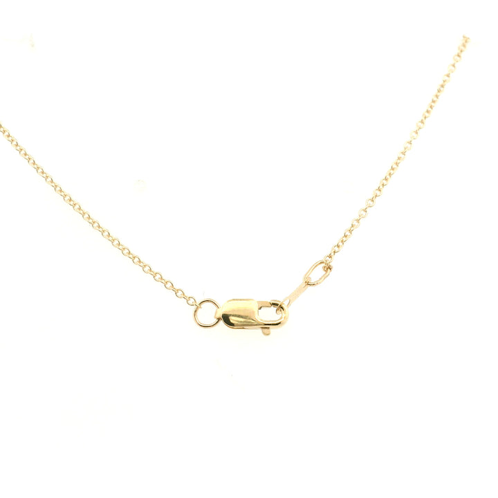 14K Yellow Gold 0.53CTW Ruby And Diamond Halo Pendant Necklace