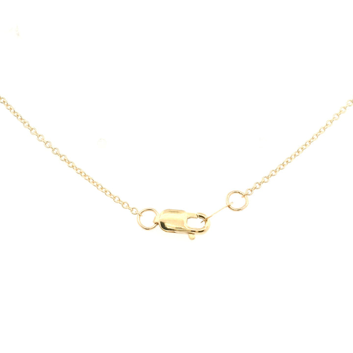 14K Yellow Gold 0.57CTW Oval Blue Sapphire & Diamond Halo Pendant Necklace