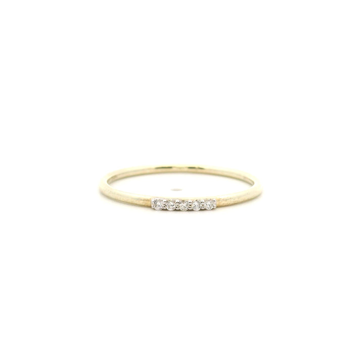 14KT Yellow Gold Diamond Ring, Size 6.5