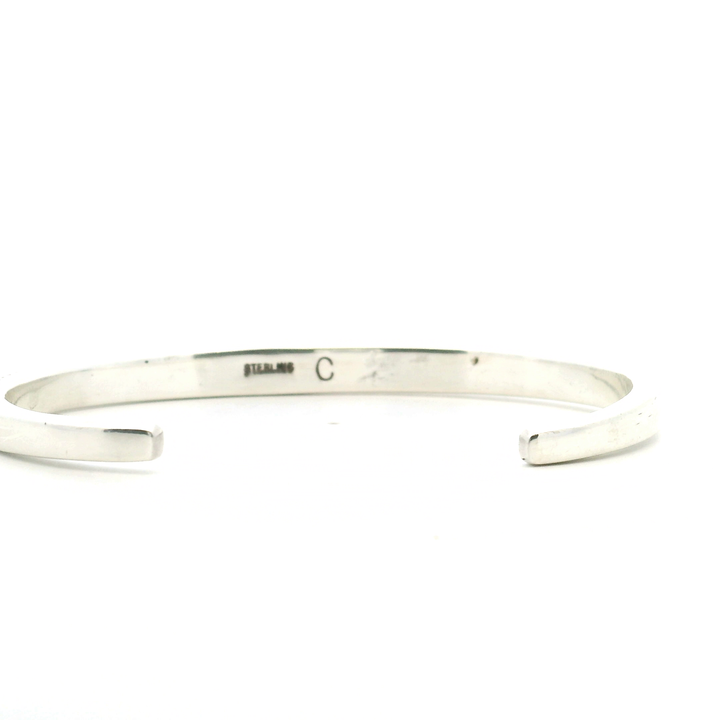 Estate Sterling Silver Turquoise Inlay Cuff Bracelet