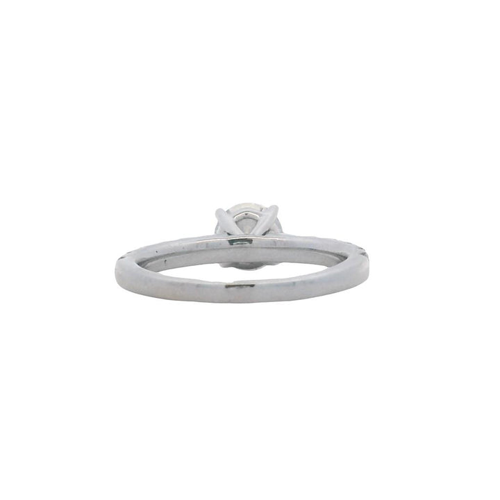 Estate 14K White Gold Leo Diamond Engagement Ring - 1.47 TCW Contemporary Design