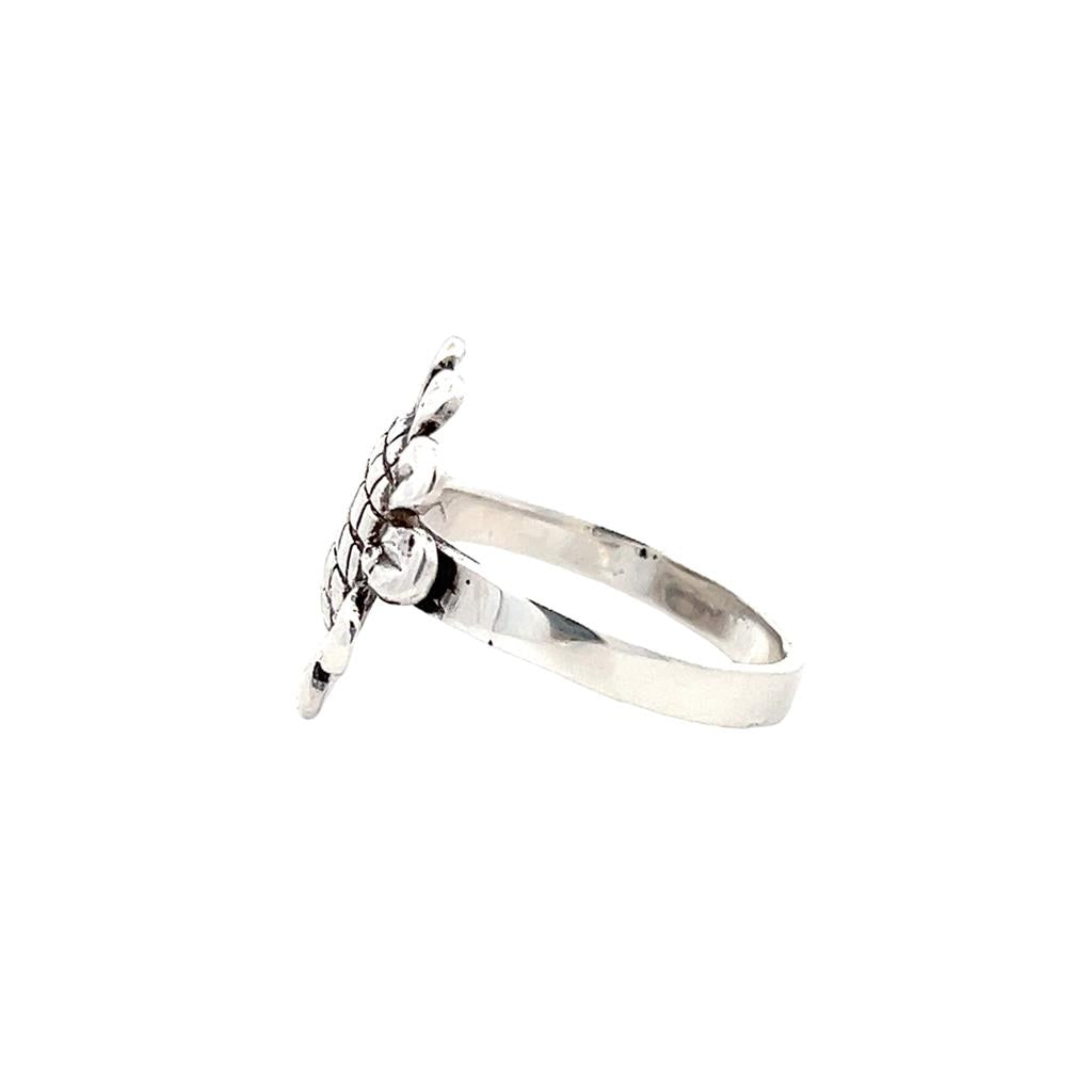Estate Sterling Silver Sunflower Ring