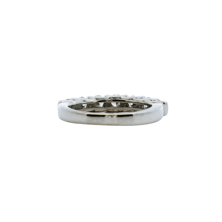Estate 14K White Gold 0.93CTW Diamond Seven Stone Wedding Band