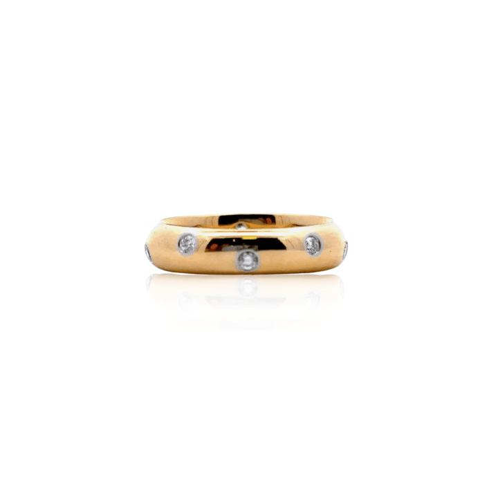 Estate 18K Yellow Gold Tiffany & Co. "Etoile" Diamond Band