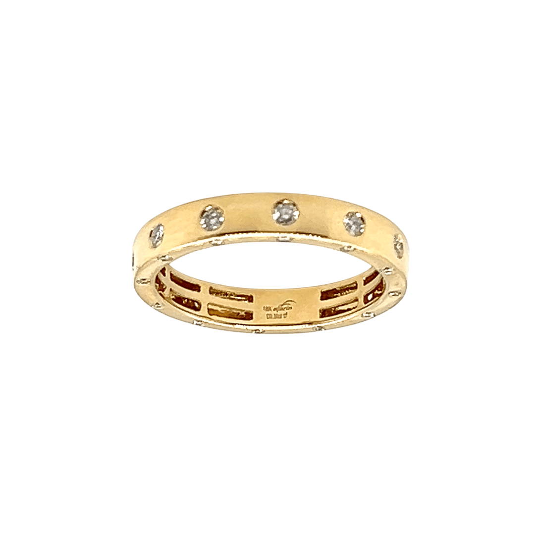 18K Yellow Gold 0.36CTW Diamond Station Band