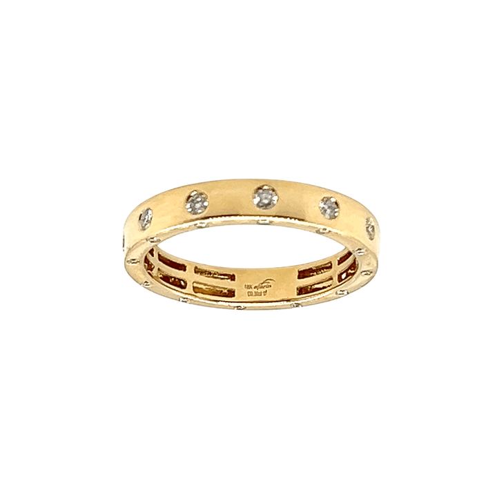 18K Yellow Gold 0.36CTW Diamond Station Band
