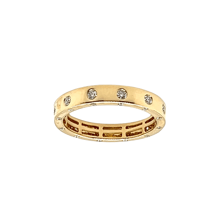 18K Yellow Gold 0.36CTW Diamond Station Band
