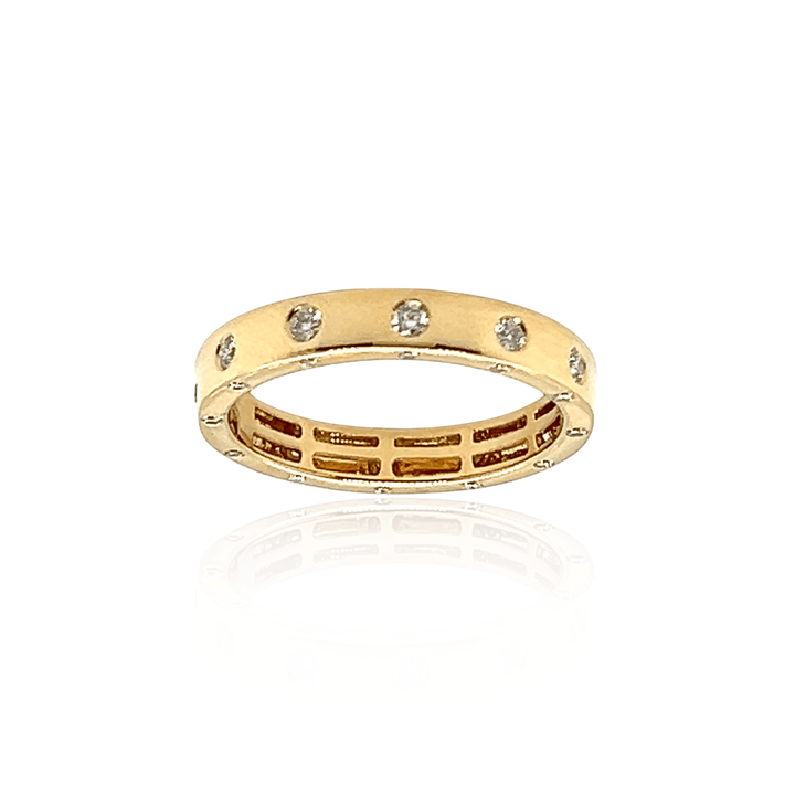 18K Yellow Gold 0.36CTW Diamond Station Band