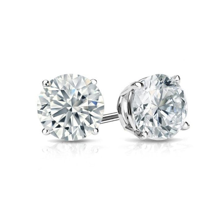 14K White Gold 3.00CTW Lab Grown Diamond Stud Earrings