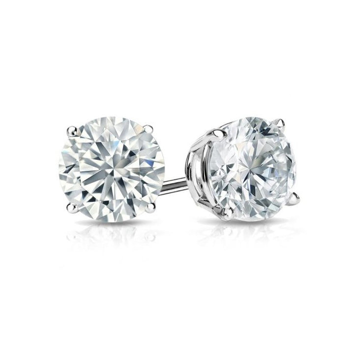 14K White Gold 3.00CTW Lab Grown Diamond Stud Earrings