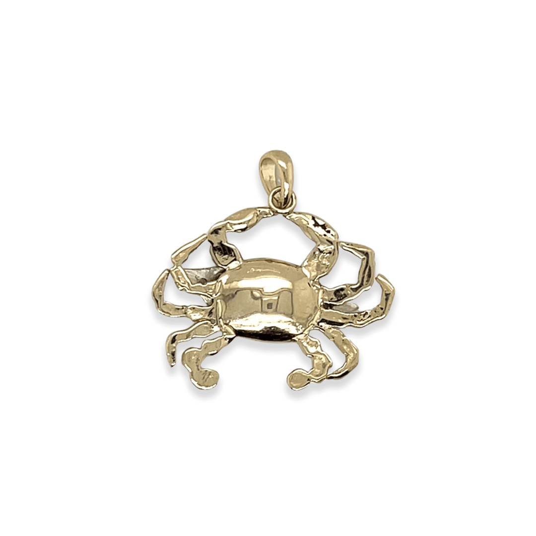 14K Two Tone Gold 0.58CTW Diamond Crab Pendant