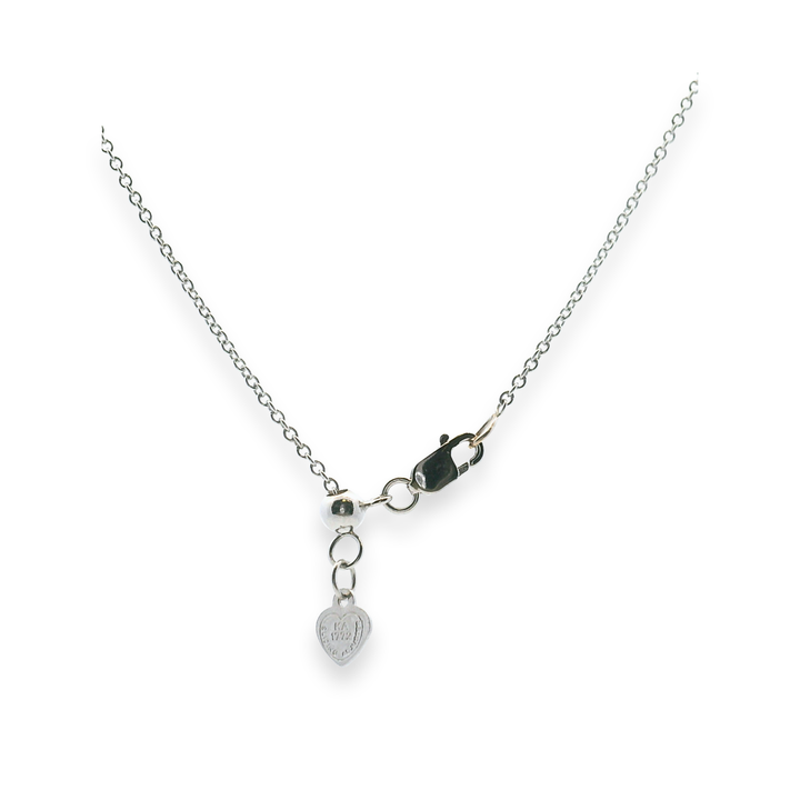 Estate 14K White Gold 0.36CTW Round Brilliant Diamond Solitaire Pendant