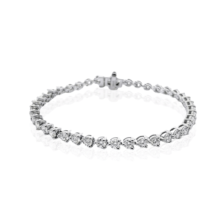 Sterling Silver 6.00CTW Lab Diamond Tennis Bracelet