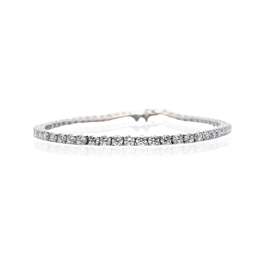 Sterling Silver 5.00CTW Lab-Grown Diamond Tennis Bracelet