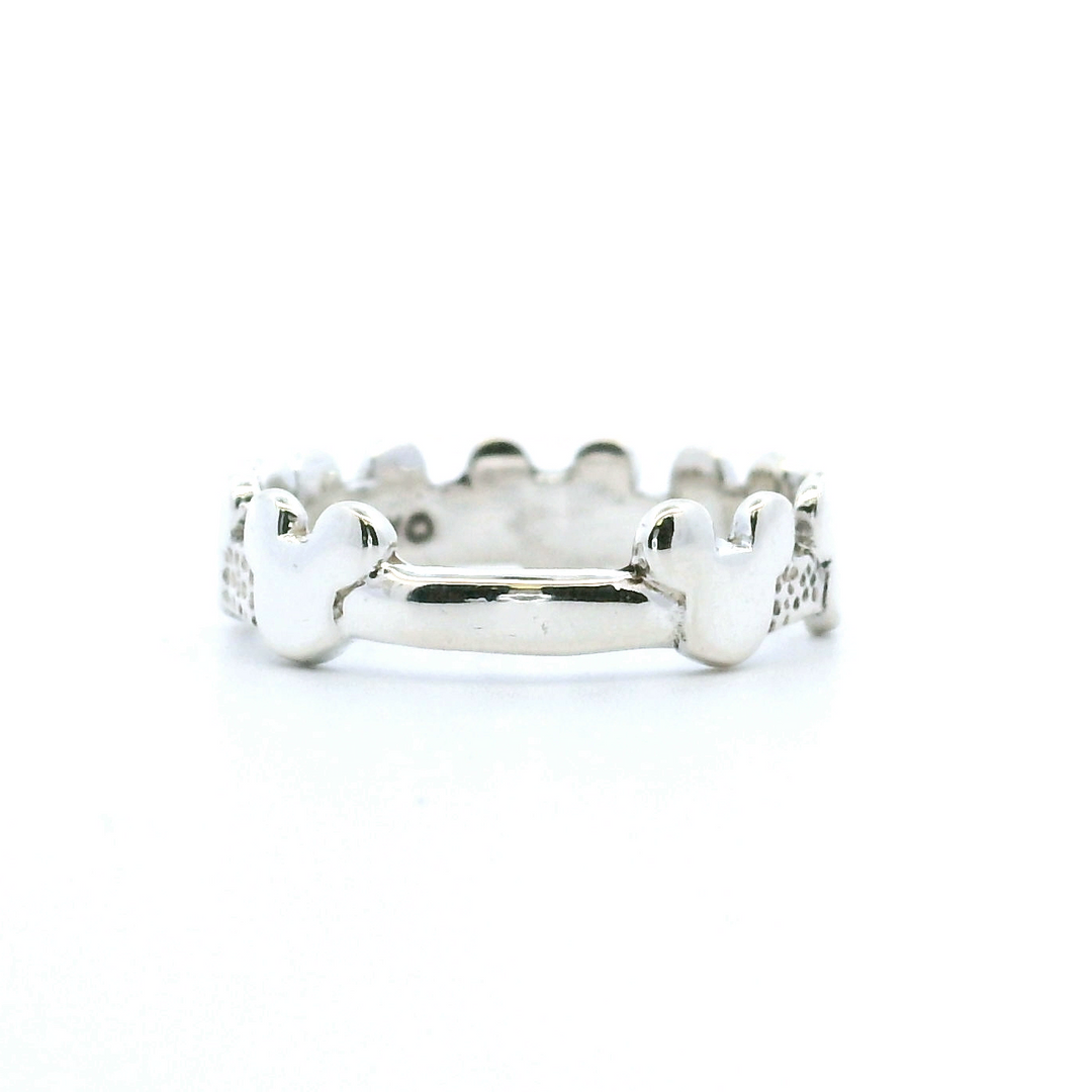 Estate Sterling Silver Mickey Mouse Disney Motif Band