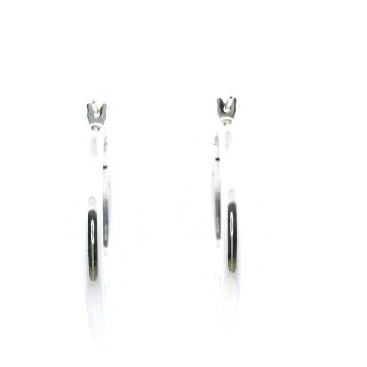 Sterling Silver French-Lock Tube Hoops