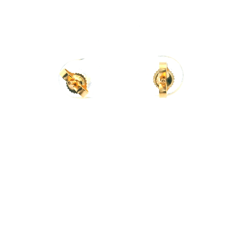 EST 14KTY 0.50CTW 3.5MM RC BLUE SAPPHIRE STUDS CONTEMPORARY