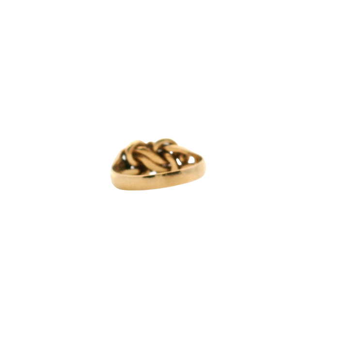 14K Yellow Gold Love Knot Ring Edwardian Size 5.5