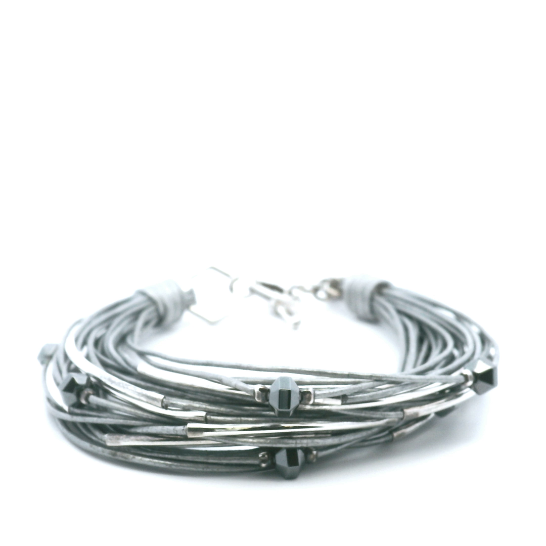 Estate Sterling Silver Multi-Strand Wire Bracelet