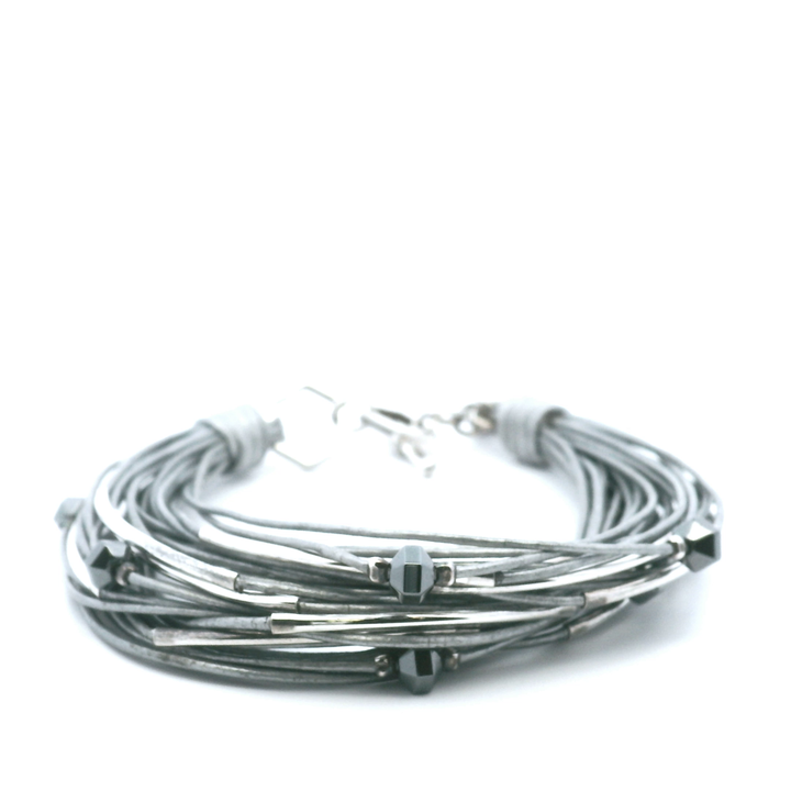 Estate Sterling Silver Multi-Strand Wire Bracelet