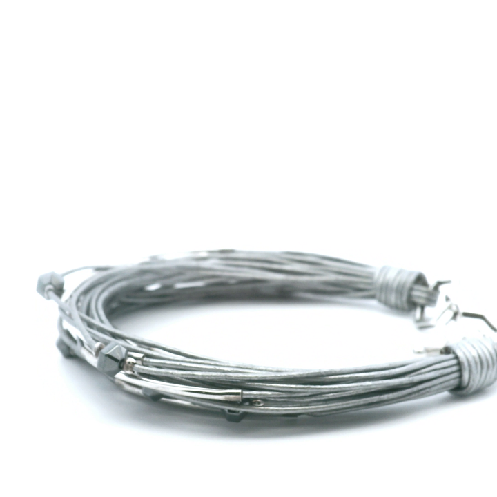 Estate Sterling Silver Multi-Strand Wire Bracelet