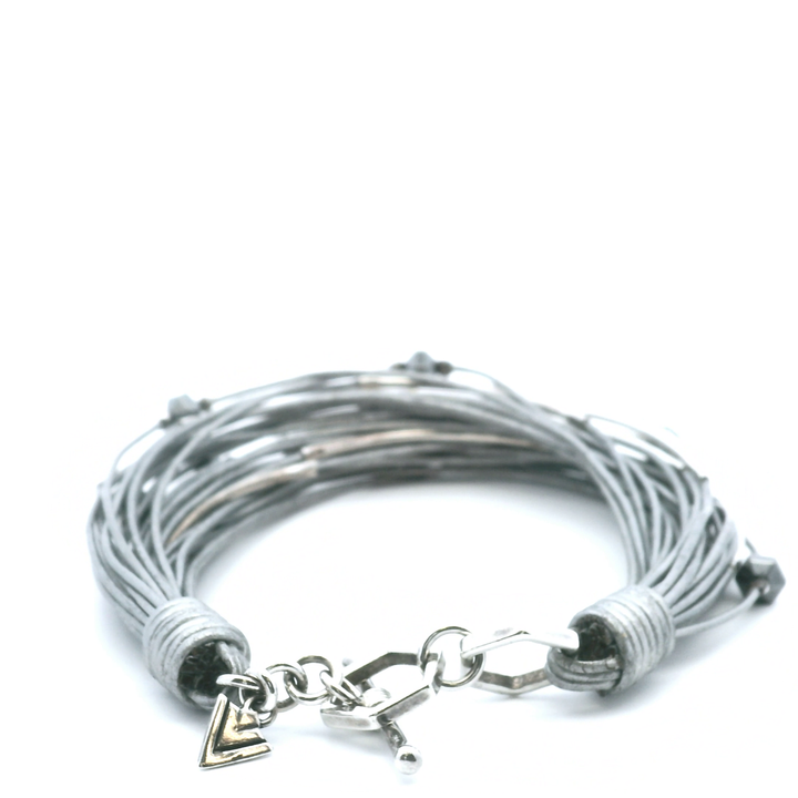 Estate Sterling Silver Multi-Strand Wire Bracelet