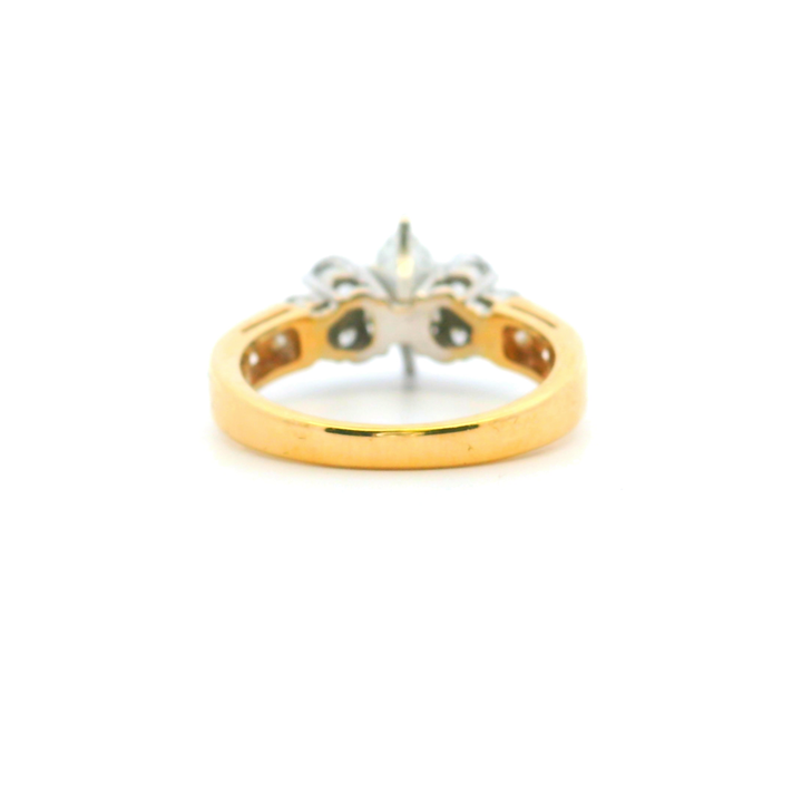 Estate 14K Yellow Gold & Platinum 1.93CTWDiamond Engagement Ring from the Leo Bridal Collection