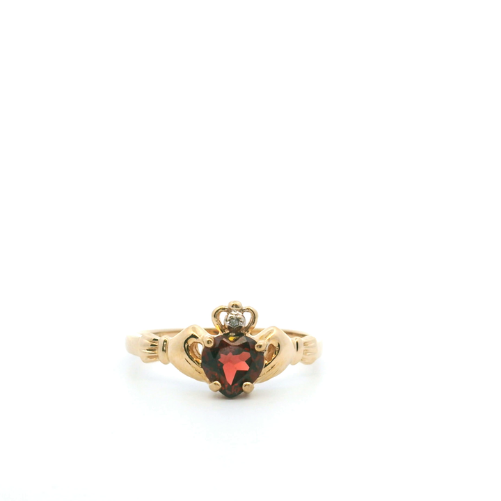 Estate 14KT Yellow Gold Claddagh Ring
