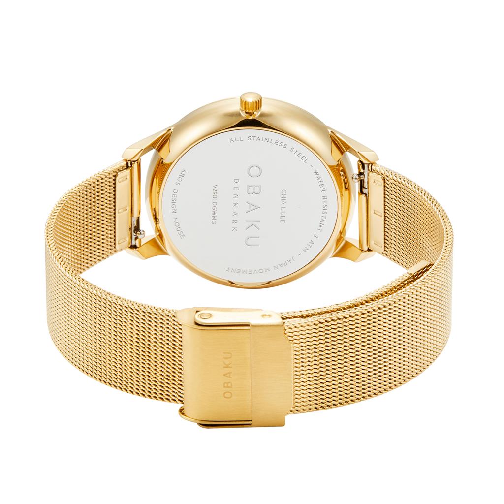 Gold Plated Chia Lille Gold Women's Watch by Obaku