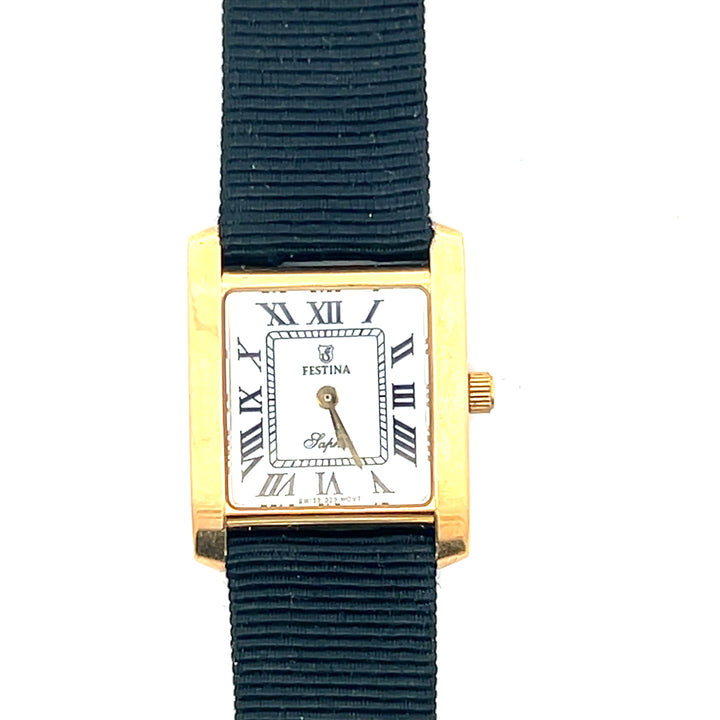 Estate Festina 18K Yellow Gold Women's Quartz Watch, Model F154-835A