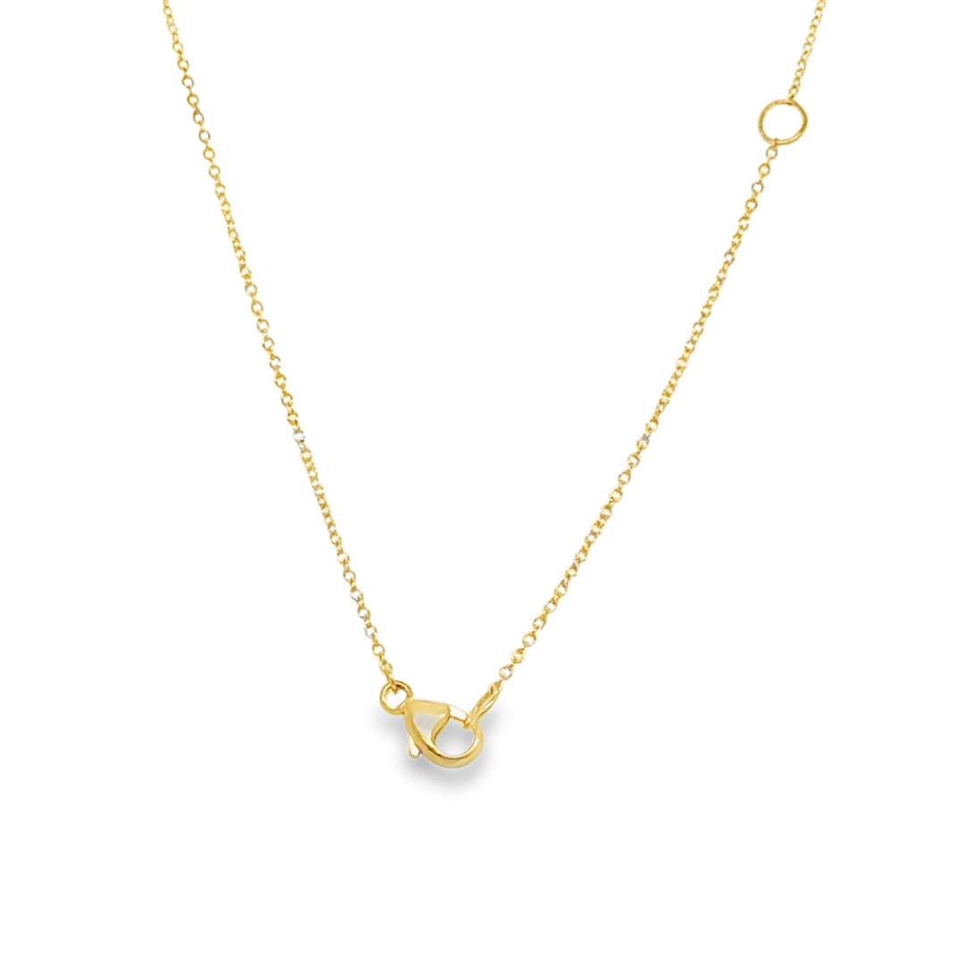 18K Yellow Gold 1.20CTW Trillion-Cut Magenta Spinel & Diamond Pendant Necklace