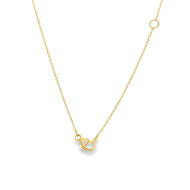 18K Yellow Gold 1.20CTW Trillion-Cut Magenta Spinel & Diamond Pendant Necklace