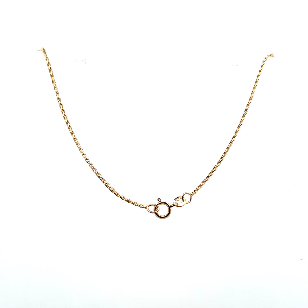 Estate 14K Yellow Gold 1.31MM Wheat Chain Necklace
