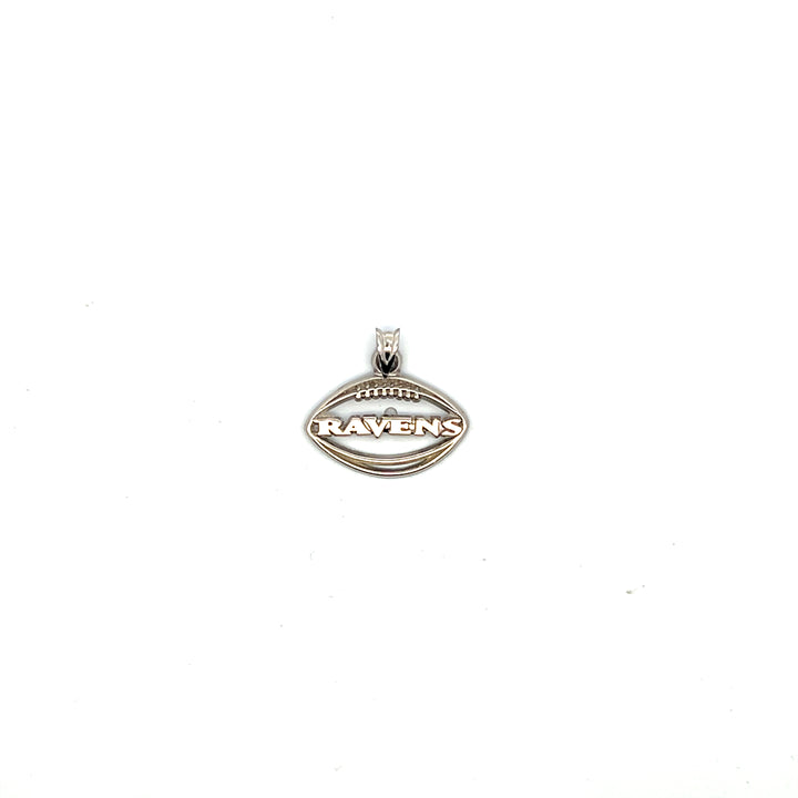 Estate Sterling Silver Baltimore Ravens Football Charm, Contemporary