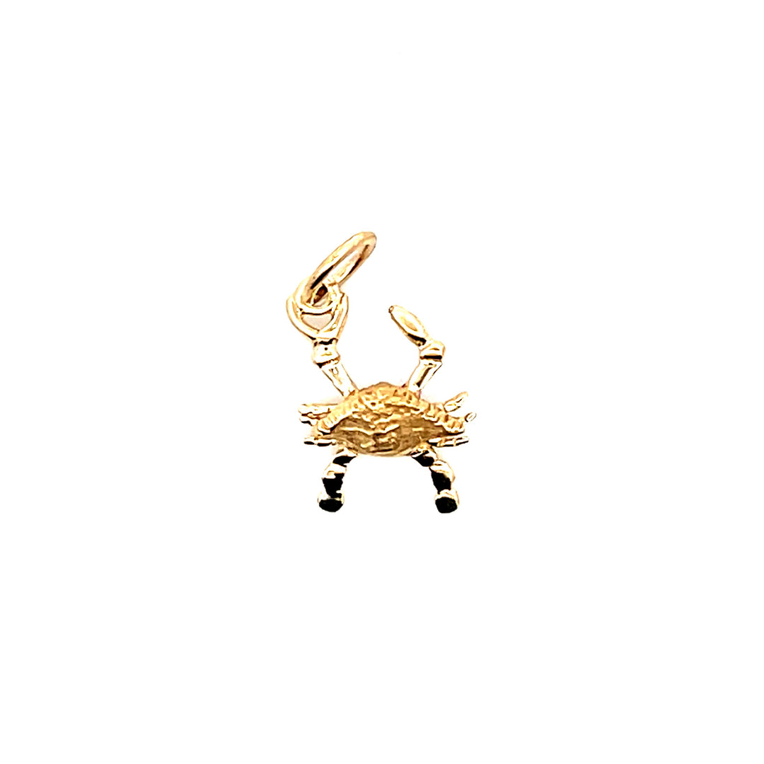 Estate 14K Yellow Gold Crab Charm