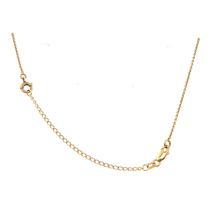 Estate Victorian 14K Yellow Gold Old European Cut Diamond Flower Multi-Drop Necklace