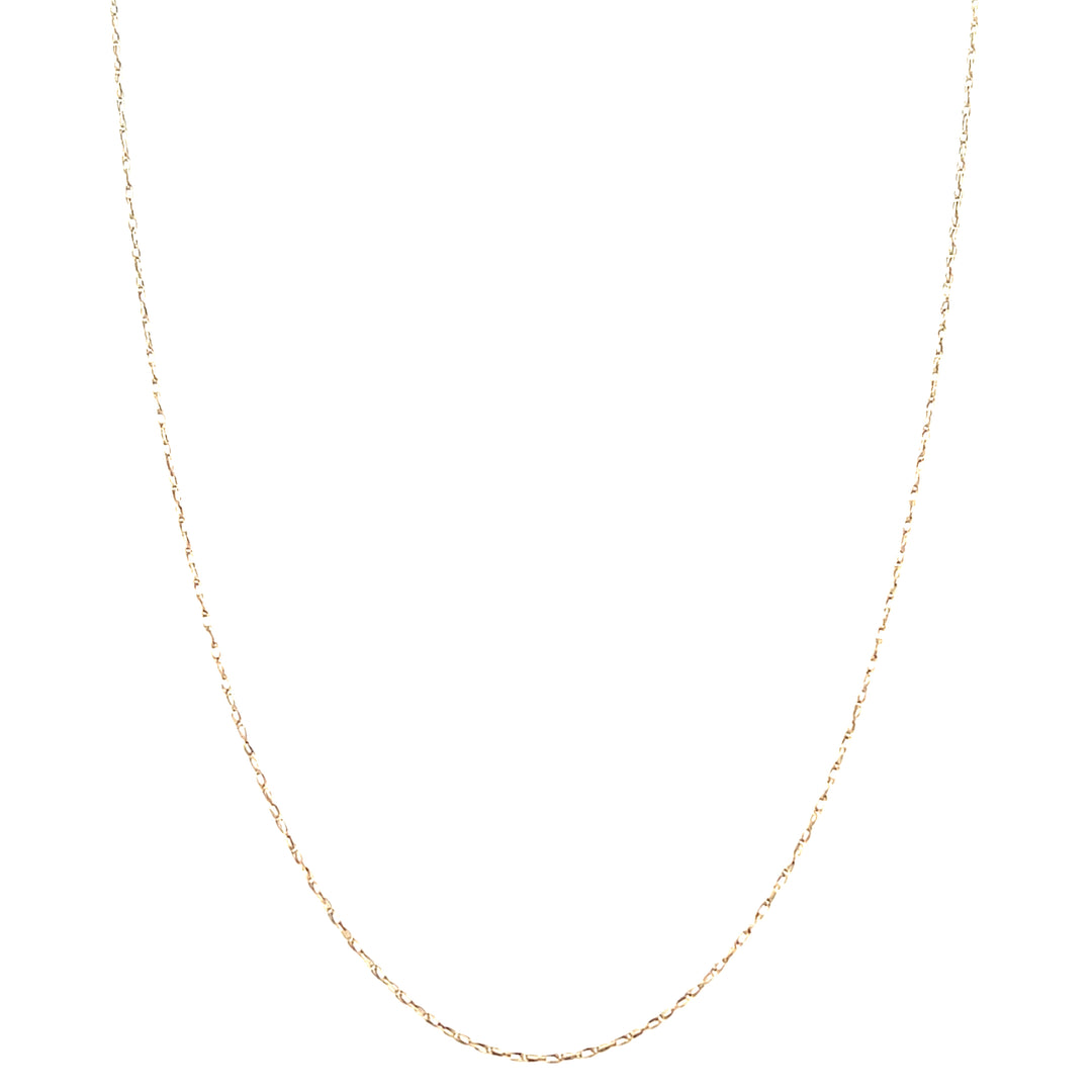 Estate 14K Yellow Gold Twisted Wheat Chain Necklace