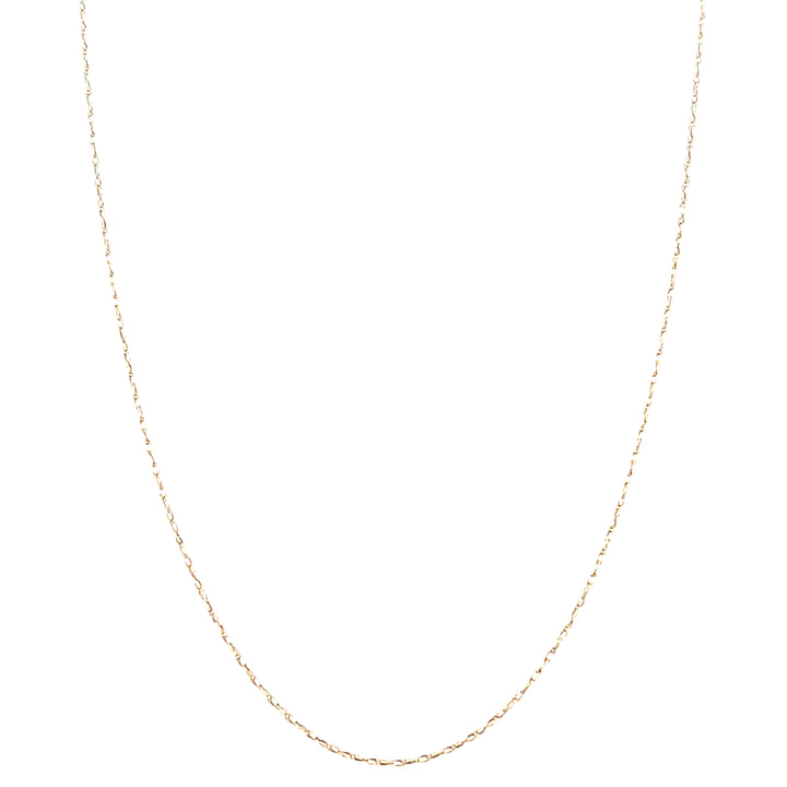Estate 14K Yellow Gold Twisted Wheat Chain Necklace