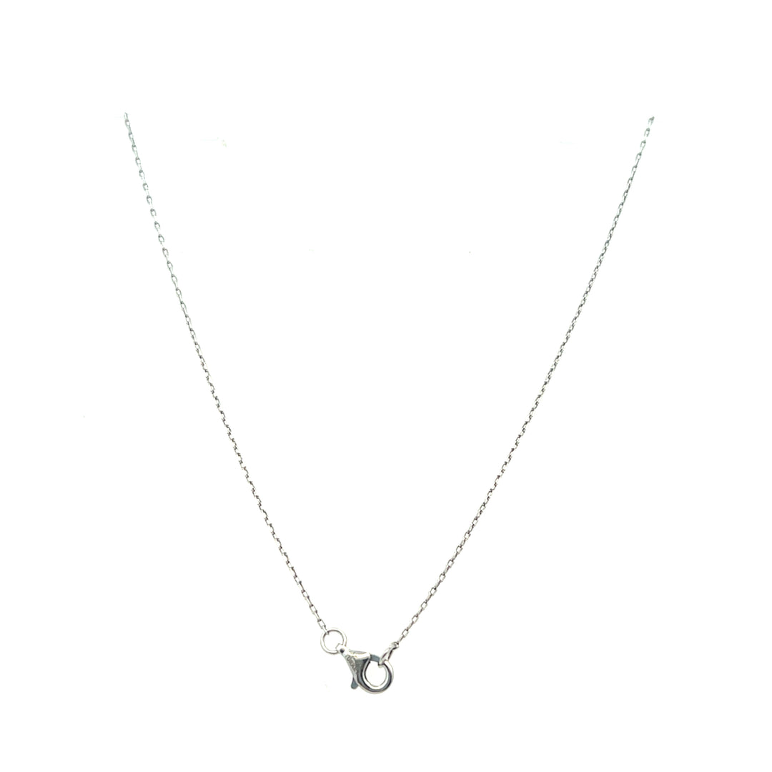 Estate Sterling Silver 0.63MM Cable Chain Necklace