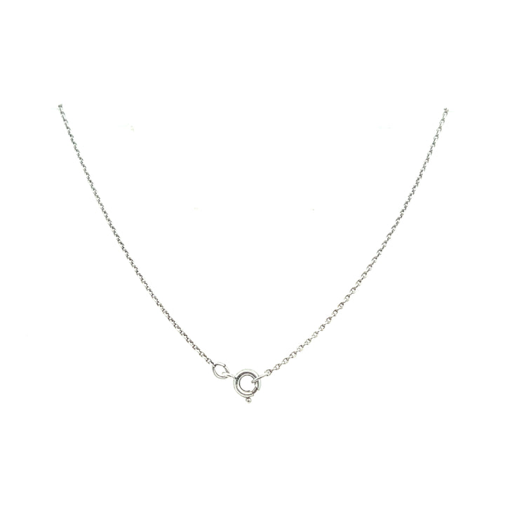 Estate Sterling Silver 0.76MM Cable Chain Necklace