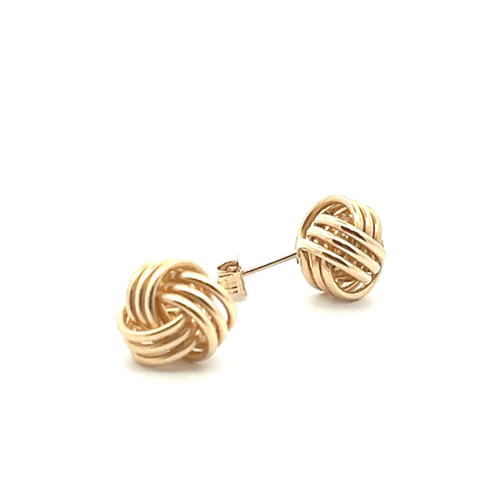 Estate 14K Yellow Gold Knot Stud Earrings