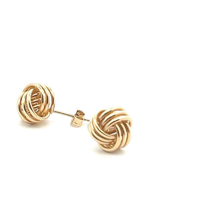 Estate 14K Yellow Gold Knot Stud Earrings