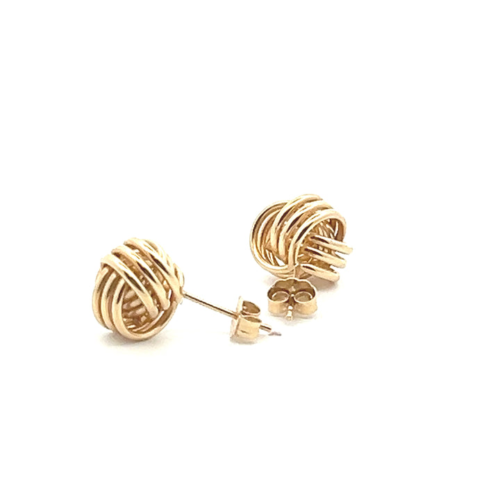 Estate 14K Yellow Gold Knot Stud Earrings